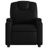 vidaXL Recliner Chair Black Faux leather Standard Adjustable Footrests