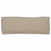 vidaXL Cushion Taupe 43.31 x 15.75 x 3.15 in Oxford Fabric