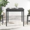 vidaXL Garden Table Grey Solid Pine Wood Small Durable Modern