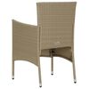 vidaXL Garden Chair Set of 2 Beige