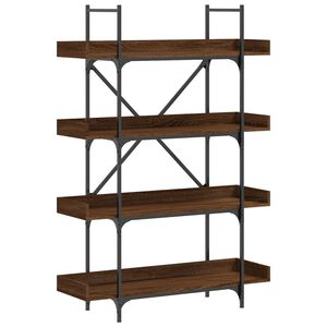vidaXL Bookcase Brown oak Engineered wood Medium