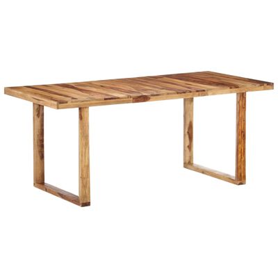 vidaXL Dining Table 70.9"x35.4"x29.9" Solid Sheesham Wood