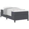 vidaXL Box Spring Bed Dark Grey 31.50 x 78.74 in Velvet