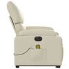 vidaXL Electric Stand Up Massage Recliner Chair Cream
