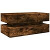 vidaXL Coffee Table Smoked Oak Engineered Wood 35.4 x 19.7 x 15.7 in