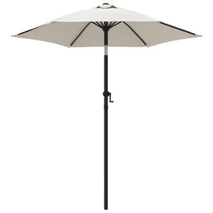 vidaXL Garden Umbrella Sand white and dark gray