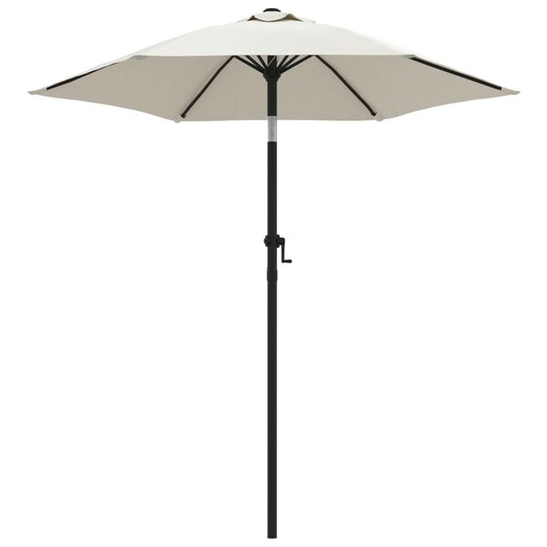 vidaXL Garden Umbrella Sand white and dark gray