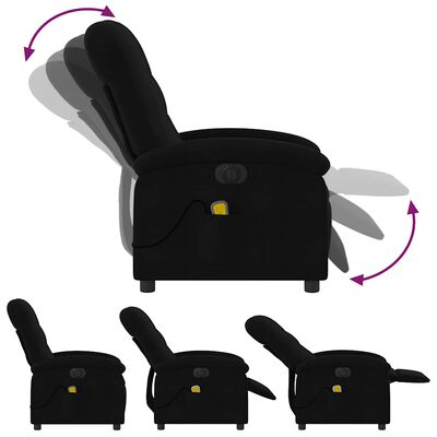 Side view of recliner showing reclining mechanism and multiple angle thumbnails