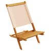 vidaXL Garden Chair Set of 8 Beige Solid acacia wood Standard
