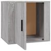 vidaXL Bedside Cabinet Set of 2 Grey Sonoma Engineered wood Standard