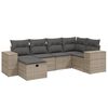 vidaXL Garden Sofa Set Grey Poly rattan Large Modular Garden Sofa Set