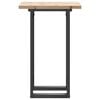 vidaXL Dining Table O-Frame 19.7"x19.7"x29.7" Solid Wood Pine and Steel