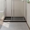 vidaXL Rectangular ABS Shower Base Tray Black 31.5"x47.2"