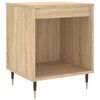 vidaXL Nightstand Set of 2 Sonoma Oak Engineered wood, Metal Small