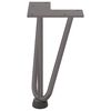 vidaXL Hairpin Table Leg Natural steel Solid powder-coated steel Small