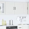 vidaXL Kitchen Wall Cabinet Set of 2 White Engineered wood