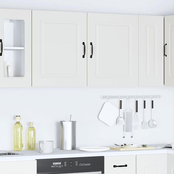 vidaXL Kitchen Wall Cabinet Set of 2 White Engineered wood