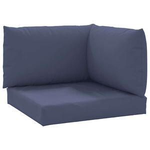 vidaXL Pallet Cushion Navy Blue Oxford fabric (100% polyester)