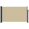 vidaXL Retractable Side Awning Beige