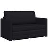 vidaXL Sofa Bed Black 48.82 x 27.95 x 30.71 in Velvet