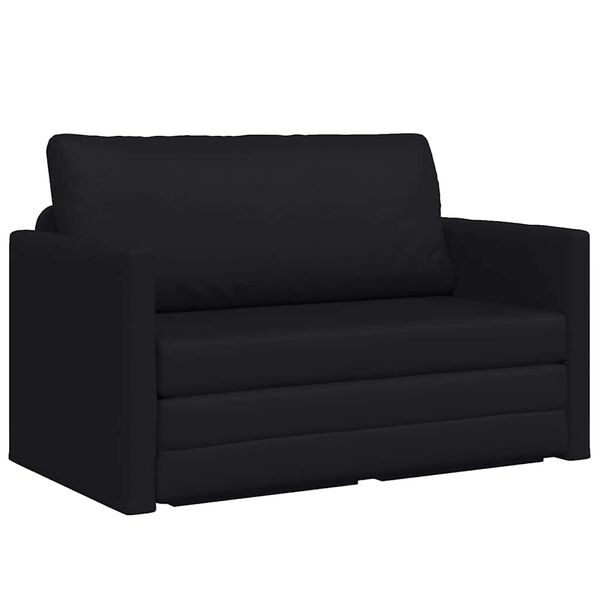 vidaXL Sofa Bed Black 48.82 x 27.95 x 30.71 in Velvet
