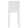 vidaXL Planter White Solid pinewood 12x12x27.6 in Durable Planter