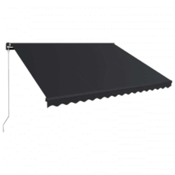 vidaXL Retractable Awning Anthracite, Gray