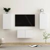 vidaXL TV Cabinet Set of 3 White Engineered wood Medium
