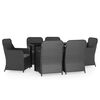 vidaXL Garden Dining Set Black