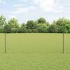vidaXL Fence with Post Grey 4.59 x 82.02 ft Steel