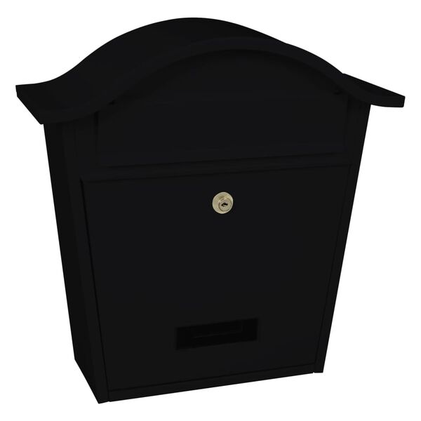 V-Part Mailbox Black Powder-coated galvanized steel Medium Locks