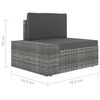 vidaXL Garden Lounge Set Grey and anthracite