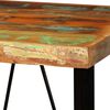vidaXL Bar Table Multicolored with black legs Reclaimed wood and steel