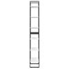 vidaXL Storage Shelf White Metal 82.7 in tall, compact width/depth