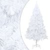 vidaXL Artificial Christmas Tree White PVC, Steel Large