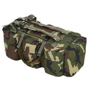 vidaXL 3-in-1 Army-Style Duffel Bag 11.9 gal Camouflage