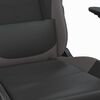 vidaXL Gaming Chair Black and Grey Faux leather Adjustable
