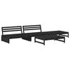 vidaXL Garden Lounge Set Black, Anthracite Solid Pine Wood, Plywood Large
