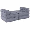 vidaXL Modular Sofa 4 pcs Grey Fabric