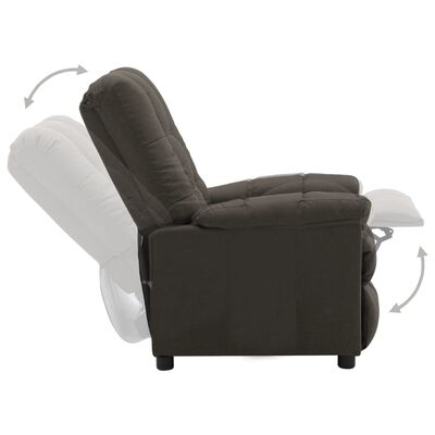 vidaXL Recliner Taupe Fabric