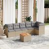vidaXL Garden Sofa Set Mix beige, Light grey