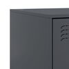 vidaXL Bedside Cabinet Anthracite Steel Bedside Cabinet Rectangular