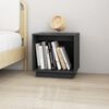 vidaXL Bedside Cabinet Set of 2 Grey Solid pinewood Medium Storage