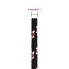 vidaXL Boat Rope Black 0.16 " 164.0 ' Polypropylene