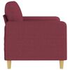 vidaXL 2-seater Sofa Wine Red Fabric (100% polyester), metal, textilene