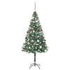 vidaXL Artificial Christmas Tree Green 70.87 in PVC and Steel
