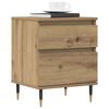 vidaXL Bedside Cabinet Set of 2 Artisan Oak Engineered wood, metal