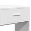 vidaXL Dressing Table White Engineered wood, glass Medium Dressing Table