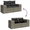 vidaXL Garden Sofa Set Grey