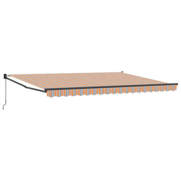 vidaXL Retractable Awning Retractable Multicolour 177.17" x 118.11